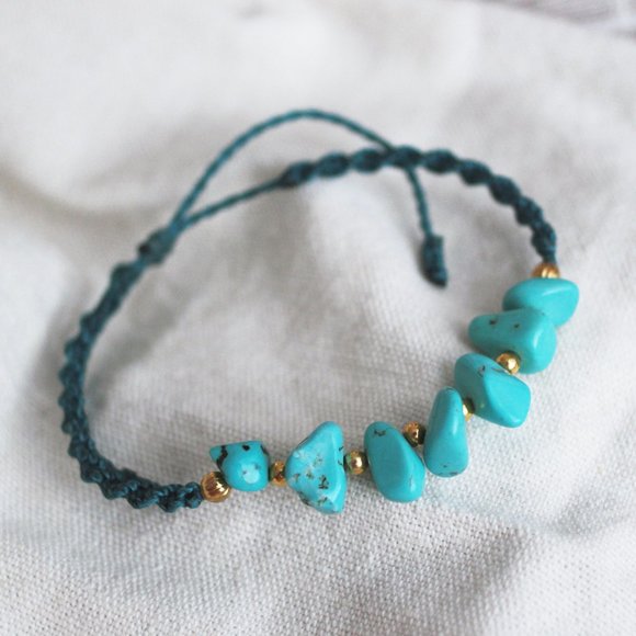 Adjustable Turquoise Bracelet - Picture 1 of 2